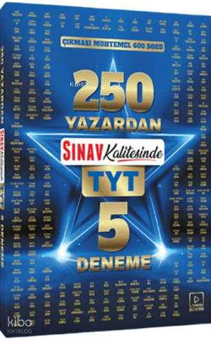 Sınav Yayınları TYT 250 Yazardan Sınav Kalitesinde 5 Deneme | Kolektif