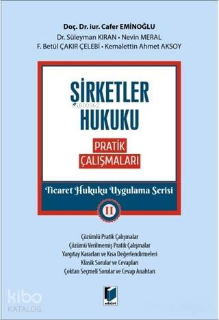 Şirketler Hukuku Pratik Çalışmaları - Ticaret Hukuku Uygulama Serisi 2