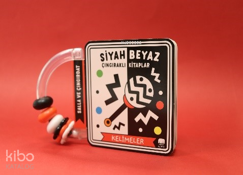 Siyah Beyaz Çıngıraklı Kitaplar Kelimeler | Kolektif | Uçan Fil Yayınl