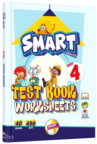 Smart English Grade 4 Test Book Worksheets | Kolektif | Smart English