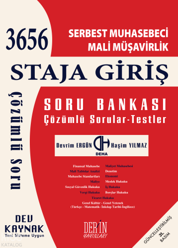 SMMM Staja Giriş Soru Bankası | Devrim Ergün | Derin Yayınları