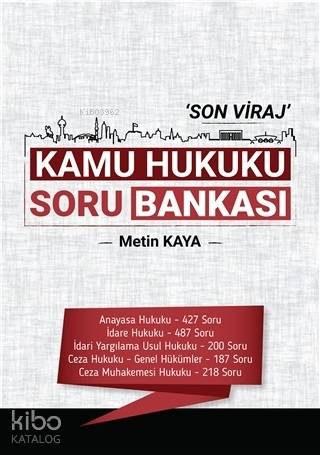 Son Viraj Kamu Hukuku Soru Bankası | Metin Kaya | Temsil Kitap