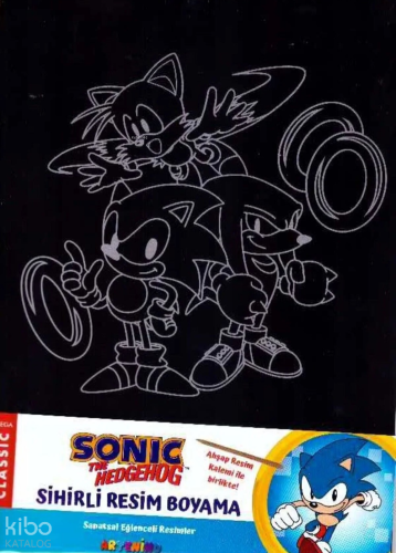 Sonic Sihirli Resim Boyama – Ahşap Kalem Hediyeli | Kolektif | Artenin