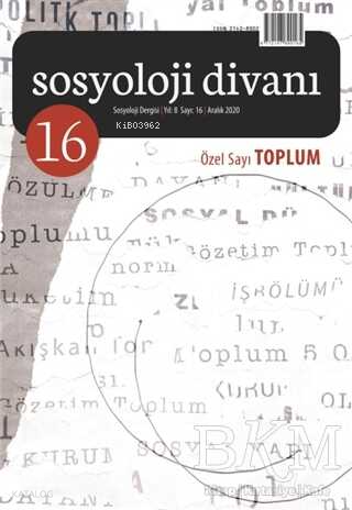 Sosyoloji Divanı Sayı: 16;Toplum | Kolektif | Çizgi Kitabevi