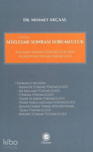 Sözleşme Sonrası Sorumluluk