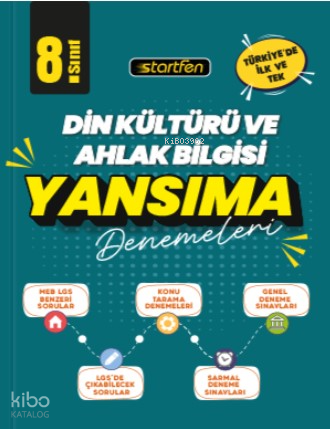Startfen 8. Sınıf - Din Kültürü ve Ahlak Bilgisi Yansıma Denemeler | K
