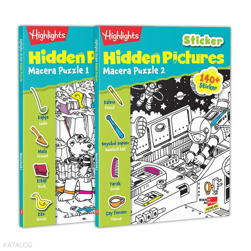 Sticker Hidden Pictures Macera Puzzle 2'li Set | Kolektif | Dikkat Atö