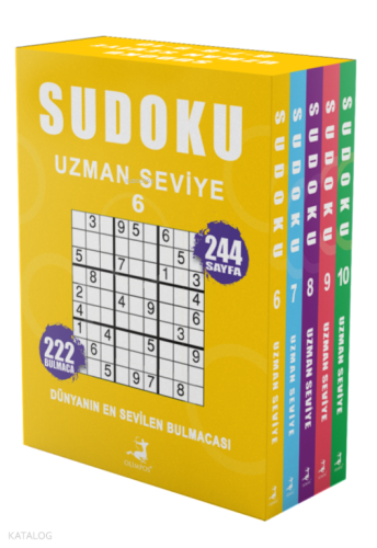Sudoku Uzman Seviye 5 Kitap Set (6-7-8-9-10) | Ahmet Ayyıldız | Olimpo