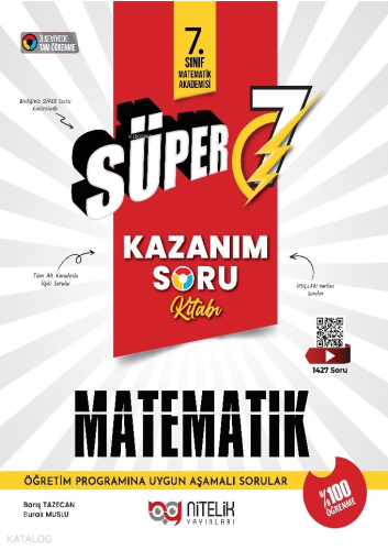 Süper 7 Matematik Kazanım Soru Kitabı
