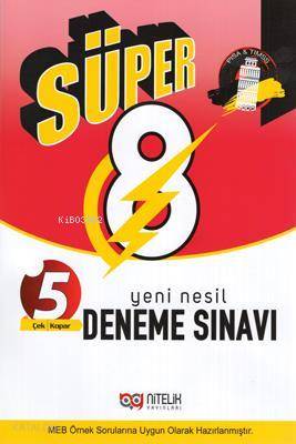 Süper 8.Sınıf Yeni Nesil 5 Deneme Sınavı - Çek Kopar