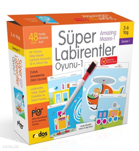 Süper Labirentler - Seviye 1 (3-6 Yaş)