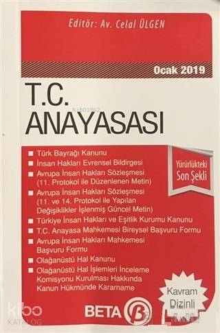 T.C. Anayasası (Ocak 2019)