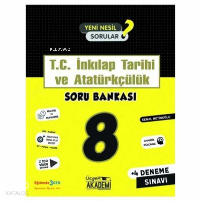 T.C. İnkılap Tarihi Ve Atatürkçülük - Soru Bankası | Kolektif | Üçgen 