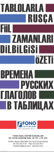 Tablolarla Rusça Fiil Zamanları ve Dilbilgisi Özeti