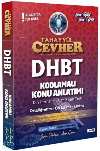 Tahayyül Yayınları DHBT Cevher Kodlamalı Konu Anlatımlı