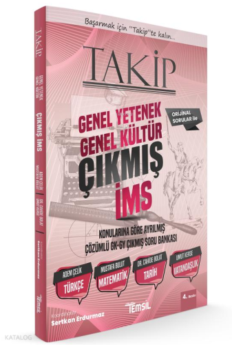 Temsil Kitap Takip GY-GK İMS Çıkmış Soru Bankası;Genel Kültür - Genel Yetenek Çözümlü Çıkmış Soru Bankası