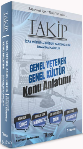 Takip İcra Müdür ve Müdür Yardımcılığı Sınavına Hazırlık Genel Yetenek Genel Kültür Konu Anlatımı