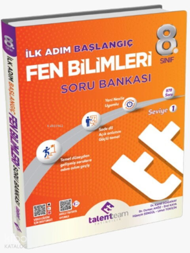 Talentteam Yayınları 8. Sınıf TT Fen Bilimleri Başlangıç Soru Bankası 