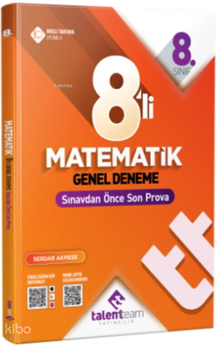 Talentteam Yayınları 8. Sınıf TT Matematik 8'li Genel Deneme | Kolekti
