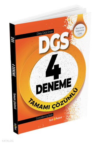 Tercih Akademi DGS Tamamı Çözümlü 4 Deneme