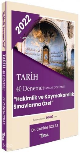 Tarih Tamamı Çözümlü 40 Deneme-Hakimlik Kaymakamlık