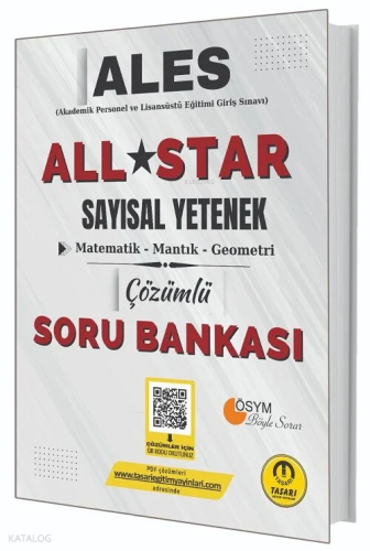 Tasarı Ales All Star Sayısal Yetenek Çözümlü Soru Bankası