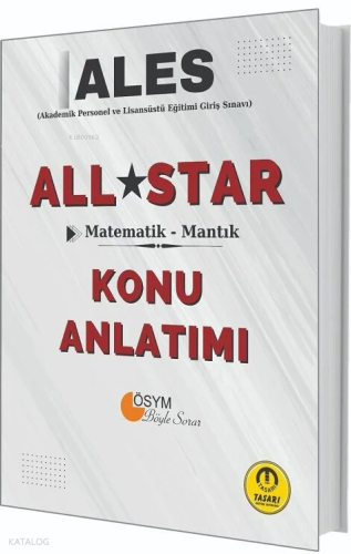 Tasarı ALES Sayısal Yetenek Matematik-Mantık All Star Konu Anlatımı