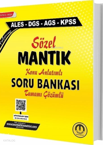 Tasarı Eğitim KPSS DGS ALES Sözel Mantık Soru Bankası