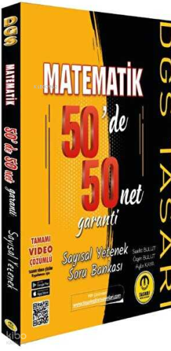 Tasarı Eğitim Yayınları Dgs Matematik 50 De 50 Net Soru Bankası
