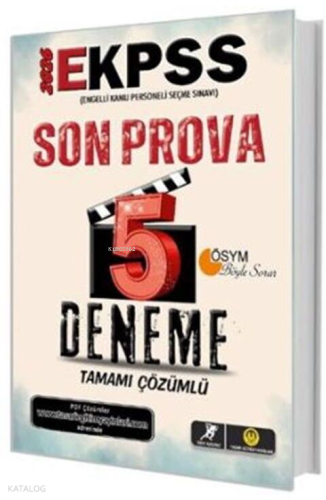 Tasarı Yayınları 2026 E-KPSS Son Prova 5 Çözümlü Deneme