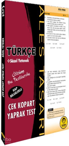 Tasarı Yayınları Ales Sözel Yetenek Yaprak Test | Kolektif | Tasarı Ya