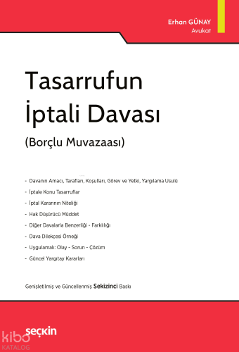 Tasarrufun İptali Davası | Erhan Günay | Seçkin Yayıncılık