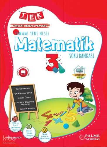 Tek 3.Sınıf Tamamı Yeni Nesil Matematik Soru Bankası