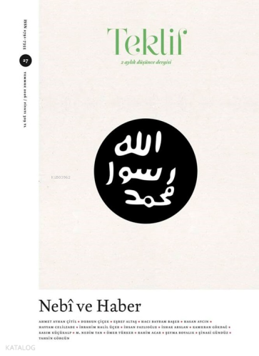 Teklif Dergisi Sayı: 27;Nebî ve Haber | Kolektif | Teklif Dergi