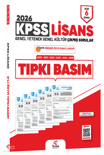 Tekrar Akademi 2026 KPSS Genel Yetenek Genel Kültür Çıkmış Sorular Tıp