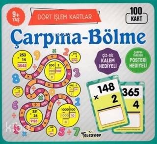 Teleskop Dört İşlem Çarpma Bölme 9 Yaş 100 Kart