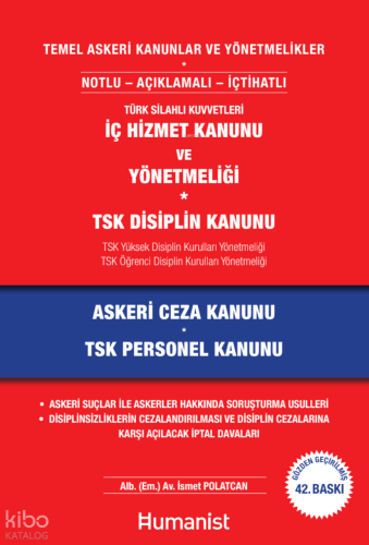 Temel Askeri Kanunlar ve Yönetmelikler | İsmet Polatcan | Hümanist Kit