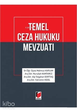 Temel Ceza Hukuku Mevzuatı