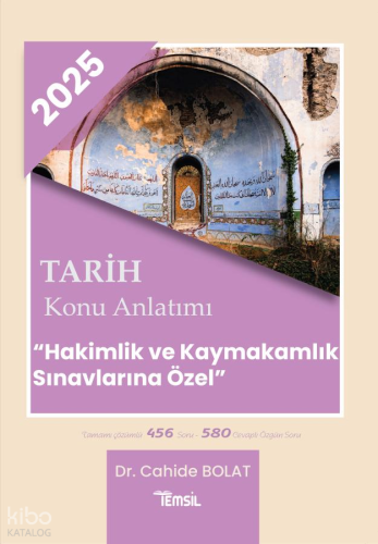Temsil Kitap 2025 Tarih Konu Anlatımı "Hakimlik ve Kaymakamlık Sınavlarına Özel"