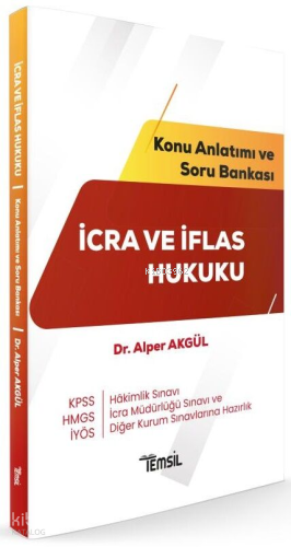 Temsil Kitap HMGS Hakimlik KPSS İYÖS İcra Müdürlüğü İcra ve İflas Huku