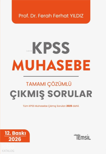Temsil Kitap KPSS Muhasebe Tamamı Çözümlü Çıkmış Sorular