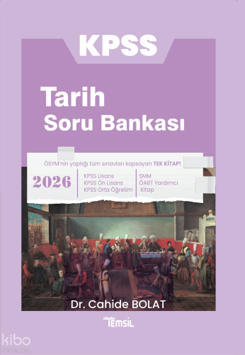 Temsil Kitap KPSS Tarih Soru Bankası | Cahide Bolat | Temsil Kitap