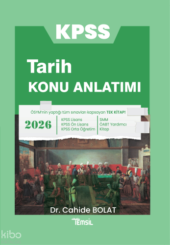 Temsil Kitap KPSS Tarih Tamamı Çözümlü 40 Deneme | Cahide Bolat | Tems