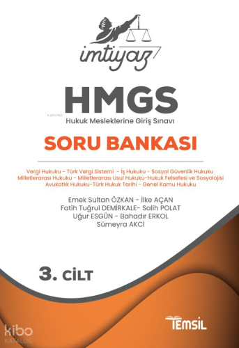 Temsil Kitap Yayınları HMGS Soru Bankası Ciltli | Kolektif | Temsil Ki