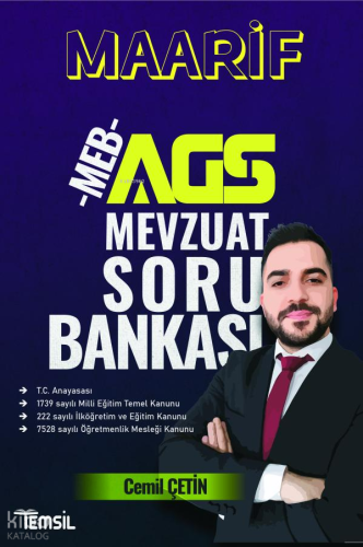Temsil Kitap Yayınları Maarif Meg-Ags Mevzuat Soru Bankası | Cemil Çet