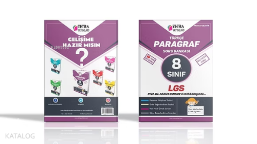 Tetra Yayınları 8. Sınıf Türkçe Paragraf Soru Bankası