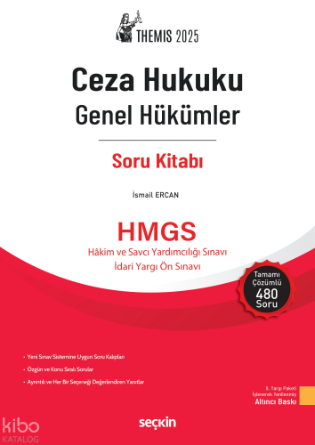 THEMIS 2025 – Ceza Hukuku Genel Hükümler Soru Kitabı;Hakim ve Savcı Yardımcılığı Sınavı İdari Yargı Ön Sınavı
