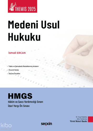 THEMIS 2025  – Medeni Usul Hukuku Konu Kitabı;HMGS - Hakim ve Savcı Yardımcılığı Sınavı - İdari Yargı Ön Sınavı