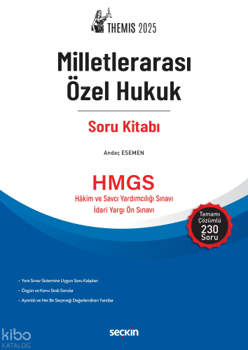 THEMIS 2025  – Milletlerarası Özel Hukuk Soru Kitabı;HMGS - Hakim ve Savcı Yardımcılığı Sınavı - İdari Yargı Ön Sınavı