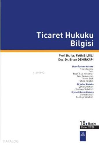 Ticaret Hukuku Bilgisi